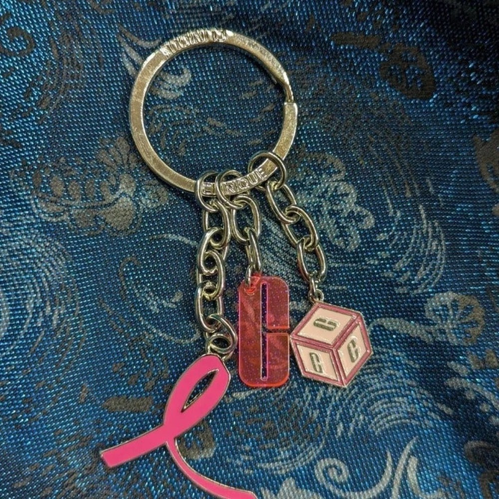 Clinique Breast Cancer Awareness Keychain and Charm